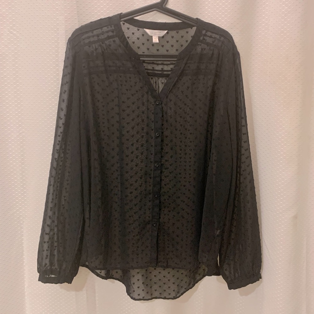 Lauren Conrad sheer blouse